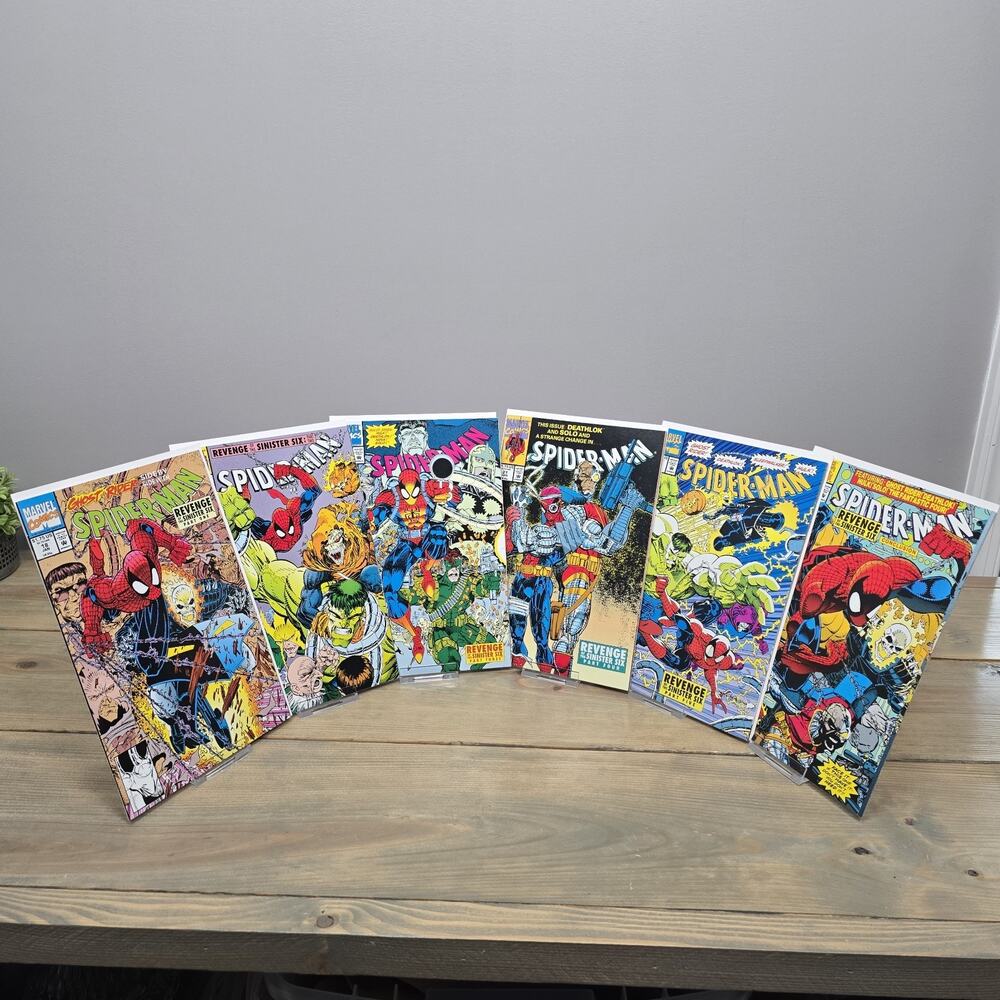 SPIDER-MAN REVENGE OF THE SINISTER SIX COMPLETE SERIES 1-6, 1992, High Grade